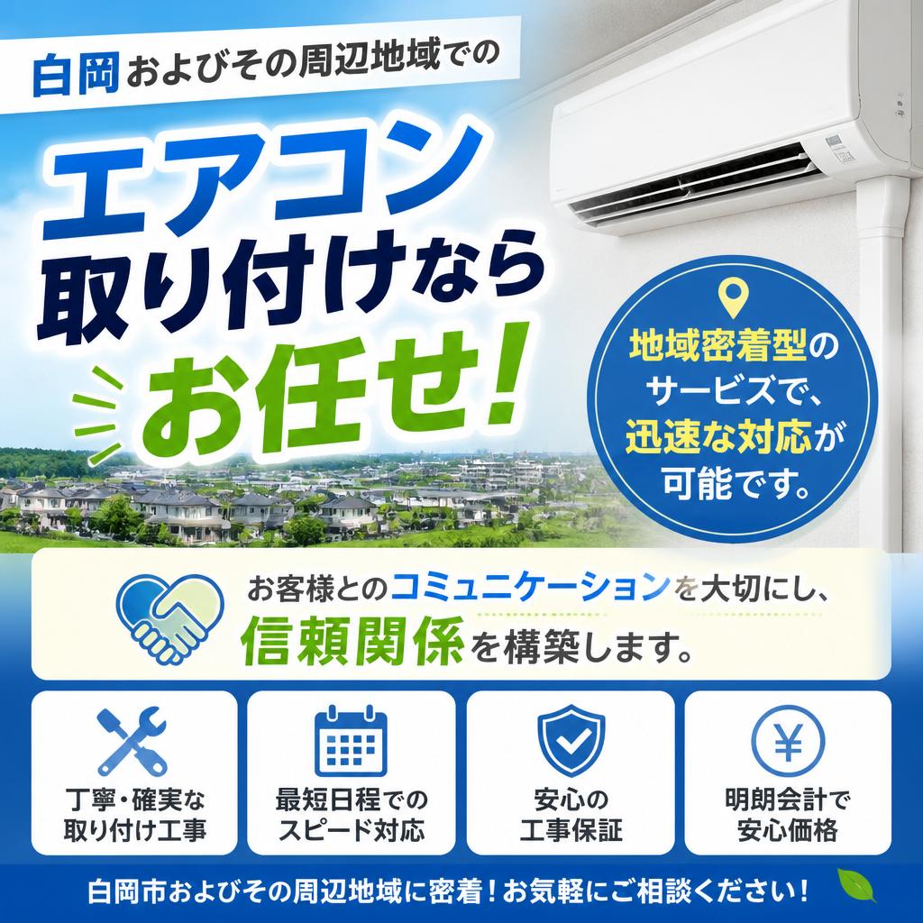 白岡地域に密着した対応