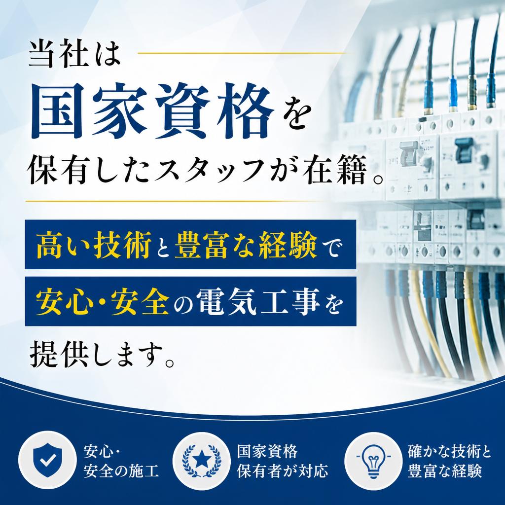 信頼の国家資格保有者による施工