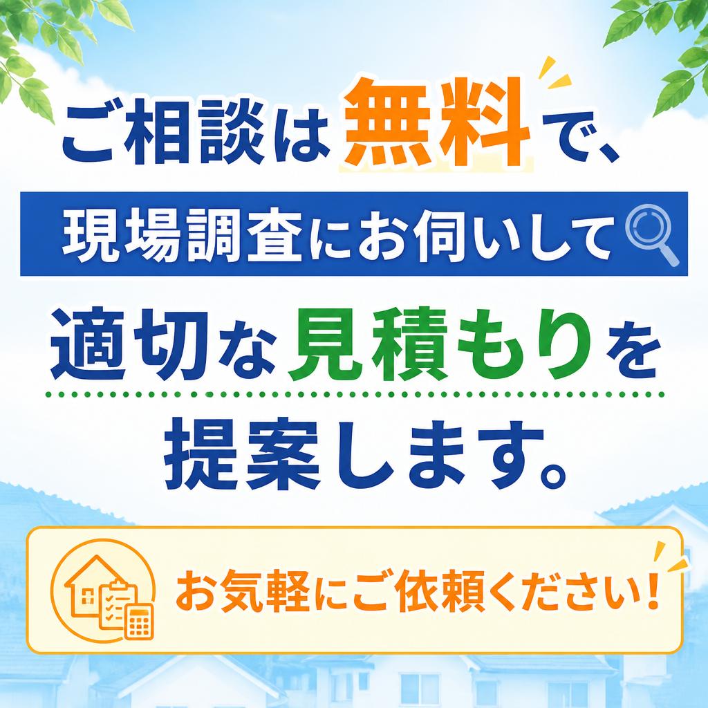お手軽な無料見積もり!