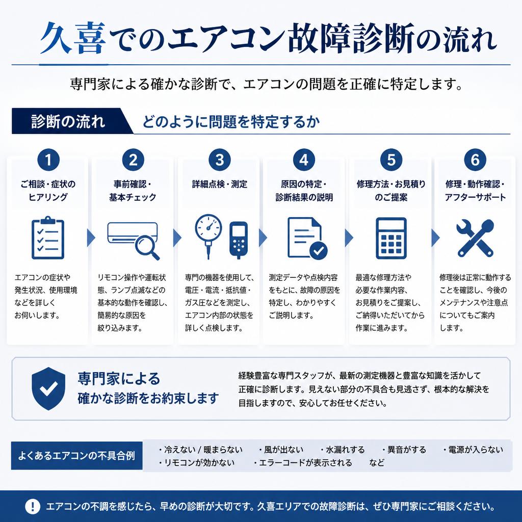 2. 久喜エリアでのエアコン故障診断